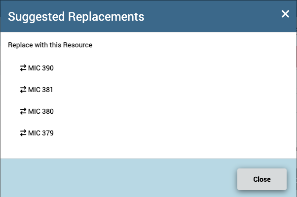 IMATS Patron Portal equipment swap option