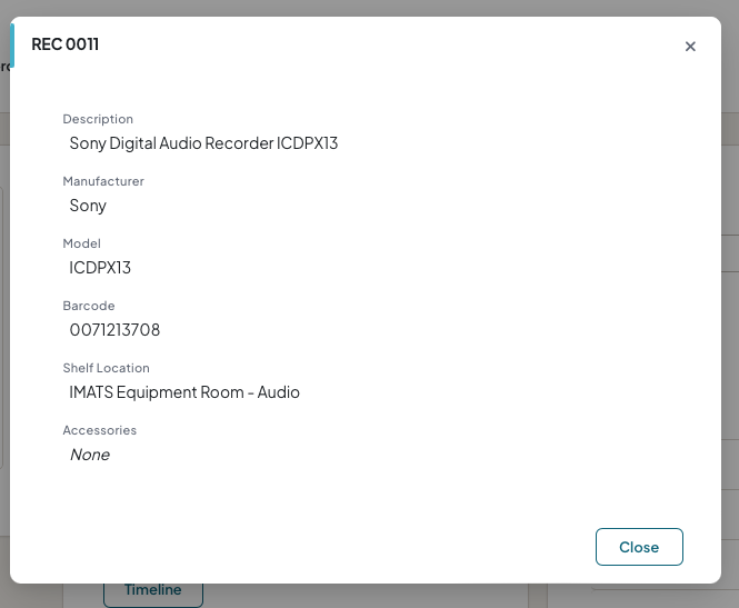 Information about an Audio Recorder 